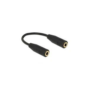 65896 - Adapter Audio Klinke 3,5 mm 4 Pin Buchse > Buchse 13 cm - Afbeelding 1 van 1