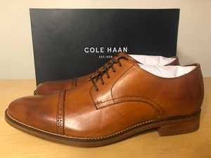 Cole Haan Preston Captoe Cap Toe British Tan 11 M - Picture 1 of 6
