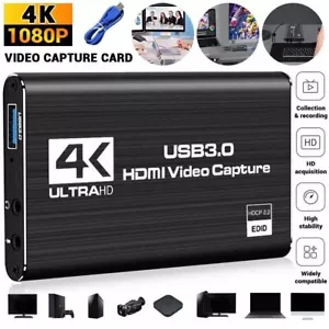 5 Ports 4K Audio Video Capture Card, USB 3.0 HDMI Video Capture Device Full HD - Picture 1 of 11
