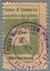 FI1463 - Marche bollo - diritti camerali: Commercio Siracusa non comune - Picture 1 of 1