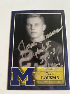 Jack Lousma Signed 2003 TK Legacy University of Michigan Card # L65 - Picture 1 of 1