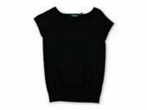Blusa Pullover Tejida Ralph Lauren Para Mujer~S~Pequeña~Nueva Con Etiquetas~NUEVA CON Etiquetas~Negra~¡Oferta!!! Foto 1 de 1
