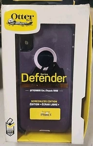 Funda y funda serie OtterBox Defender para iPhone X - púrpura 47031 y 77-59465 - Imagen 1 de 4
