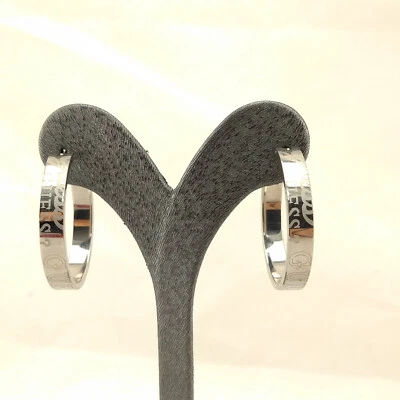 ⭐ Guess Ohrring Creolen Kreolen Stecker Ohr Clips Klip Perle Silber f. ⭐ - Bild 1 von 4