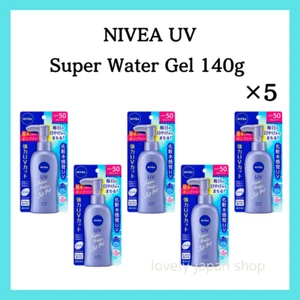 [Set of 5] Kao NIVEA UV Super Water Gel 140g Sunscreen SPF50 PA+++ Made in Japan - Picture 1 of 5