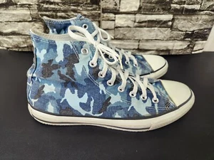 Vintage Made In USA Converse Blue Camo Size 10.5 90’s - Picture 1 of 12