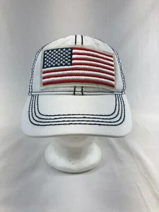 Gorra de béisbol All American Girl con tirantes bandera de Estados Unidos blanca salvaje patriótica - Imagen 1 de 12