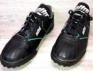 Mitre wolf Leather Trainers INDOOR Football  boots  UK 5 Black vgc - Bild 1 von 6