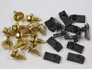 Se adapta a Ford 60-78 guardabarros amarillo zinc pernos tuercas Mustang Comet - 15/16 largo - Imagen 1 de 1