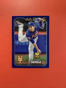 2024 Topps Series 1 Kodai Senga Rookie Cup Royal Blue Parallel # 292 NY Mets - Bild 1 von 2