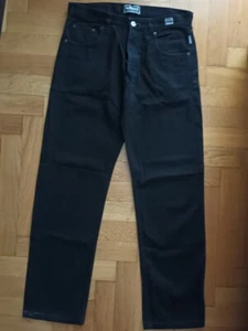 Authentic Genuine Versace Jeans Couture Black Vintage Jeans Italy, Size W32 L31 - Picture 1 of 17