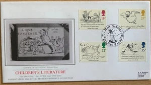 GB FDC P.P.S. TIMBRE À MAIN SILK EDWARD LEAR.HULL SCHOOLS - Photo 1/1