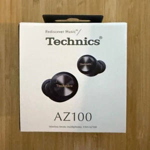 Technics  EAH-AZ100-K Wireless Bluetooth Earphones Magnetic Fluid Driver Black - Picture 1 of 5