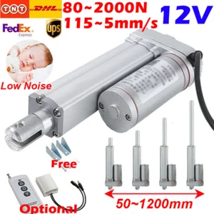 Mando a distancia DC 12V 80N 250N 900N 2000N actuador lineal 50 mm -1200 mm - Imagen 1 de 43