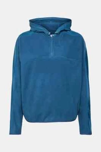 ESPRIT Hooded fleece sweatshirt IN XL IN PETROL BLUE - Picture 1 of 2