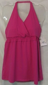 NWT SO WEARIT DECLAREIT BACKLESS PINK BLOUSE XLARGE GIRLS 7-16 - Picture 1 of 5