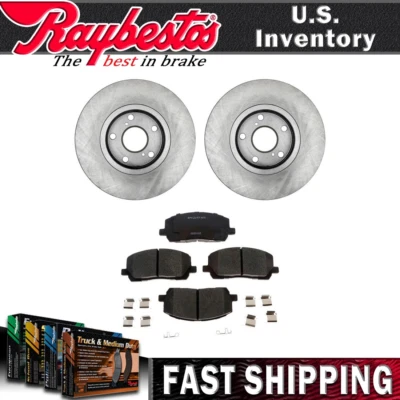 Rotores de freno delanteros y pastillas de freno de cerámica para Toyota Highlander 2001-2007 Foto 1 de 4