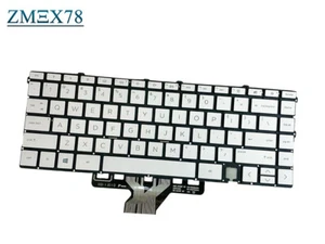 HP ENVY x360 15-es1000 15-es0003ca 15-es0008ca 2-in-1 US Backlit Keyboard Silver - Picture 1 of 4