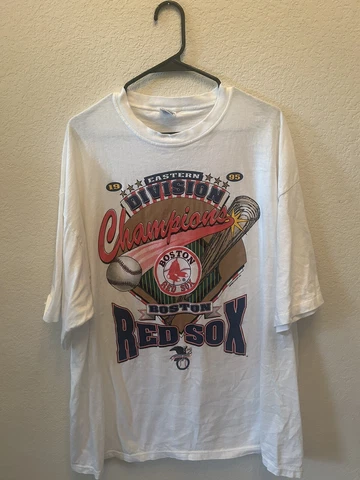 Vintage Starter 1995 Boston Red Sox Al East Champions Shirt  2XL Cover