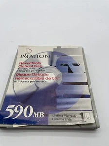 New Imation 15175 R/W 590MB Rewritable MO Optical Disk 5.25 130mm 512 Bytes - Picture 1 of 3