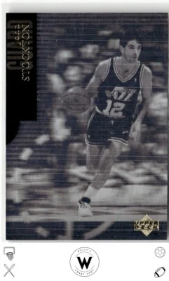 1995-96 Collector's Choice English #H8 John Stockton Int. Sp. Edition Holograms - Image 1 of 2