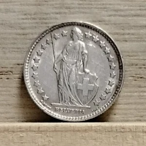 1952 1/2 Franc Switzerland Silver Coin - Picture 1 of 6