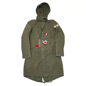 Chaqueta Abrigo Diesel Parka Calce Ajustado Cola de Pez Mod Verde Oliva Para Hombre Mediana - Imagen 1 de 8