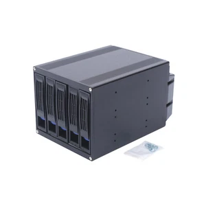 6 Gbps 5 Bay SATA HDD SAS Docking Station Offline Clone 2.5/3.5" Hard Drive Bays - Picture 1 of 11