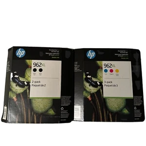 🔥5 Pack OEM HP 962XL Black COLOR INK Set 9020 9025 962 XL Lot Exp 2022 - 2025 - Picture 1 of 3