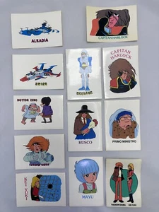 Capitan Captain Harlock Rare 12 Stickers Set Sacis Edierre Toei Animation 79 RAI - Picture 1 of 3