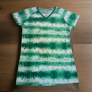 Camisa Nike Pro Combat verde tie dye para mujer talla XL ropa deportiva entrenamiento - Imagen 1 de 6