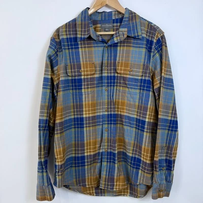 LL Bean Signature Castine Lightweight Plaid Flannel Shirt Mens Large Slim Fit - Image 1 of 4