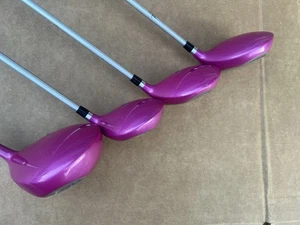 Ladies Wilson Hope Flex Set 3,5,7 Holz + Driver Frauen Golf Pink Titanium Matrix - Bild 1 von 11