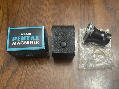 Asahi Pentax Magnifier for 35mm SLR Film Camera From JAPAN -MINT WITH CASE & BOX - Image 1 of 4