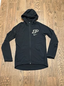 Purdue Boilermakers Mens Nike Dri-Fit Full Zip Hoodie Sweatshirt Jacket Small - Picture 1 of 2