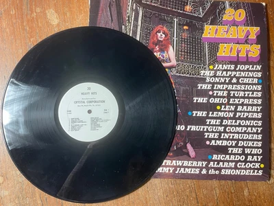 20 HEAVY HITS - VINTAGE VINYL LP ALBUM - 1970 CRYSTAL S-600 Janis, Cher, The Who - Image 1 of 4