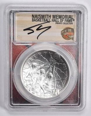 MS70 2020-P SHAQ O'NEAL SIGNED Basketball HOF Commemorative Dollar PCGS *2400 - Image 1 of 4