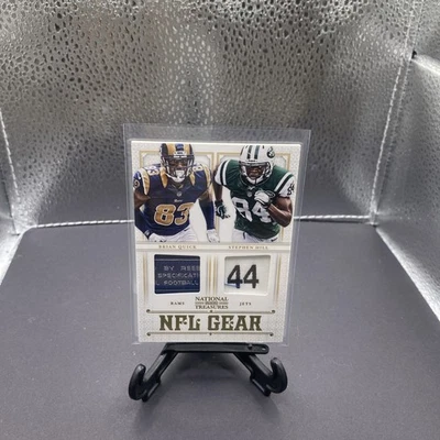 2012 National Treasures Brian Quick + Stephen Hill Rookie Dual Laundry Tag /49 - Image 1 of 2