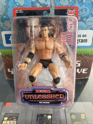 2000 TOY BIZ WCW UNLEASHED MIKE AWESOME SMALL CARD MOC - Image 1 of 2