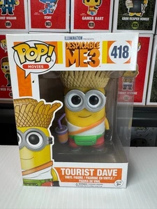 Funko Pop! Tourist Dave #418 Despicable Me 3 Minions Vaulted Collectible - Picture 1 of 6