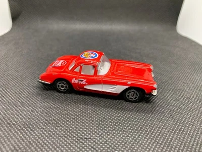 Majorette - '58 Chevrolet Corvette Coca Cola Red - Diecast - 1:64 Scale - USED - Image 1 of 4