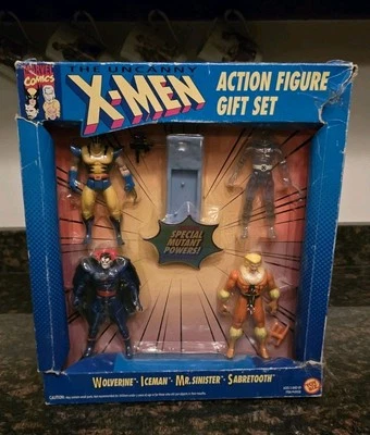 Marvel ToyBiz Uncanny X-Men Set de Regalo Wolverine Sabretooth IceMan Sinister MoC  Foto 1 de 4