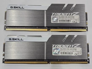 ✔✔ G.SKILL TridentZ 32GB (2x16GB) 3200 MHz *14-14-14-34* (B-Die) DDR4 (CL14) - Picture 1 of 3