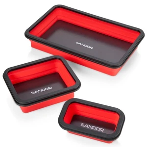 Collapsible Magnetic Parts Tray Set - 3 Different Size Tool Trays for Screw, ... - Picture 1 of 6