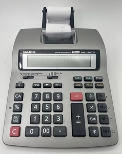 CASIO HR-150TM Printing Calculator 12 Digits Tax & Exchange No Cord Tested - Picture 1 of 3