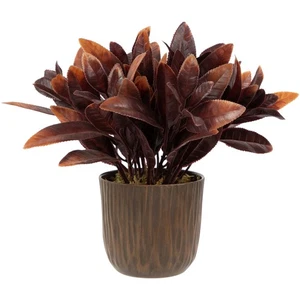 Planta de follaje artificial bicolor Northlight 8" en maceta forrada texturizada - Imagen 1 de 6