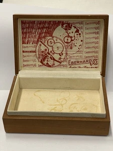 SCATOLA EBERHARD VINTAGE BOX IN LEGNO  - condizioni come da foto - Picture 1 of 3