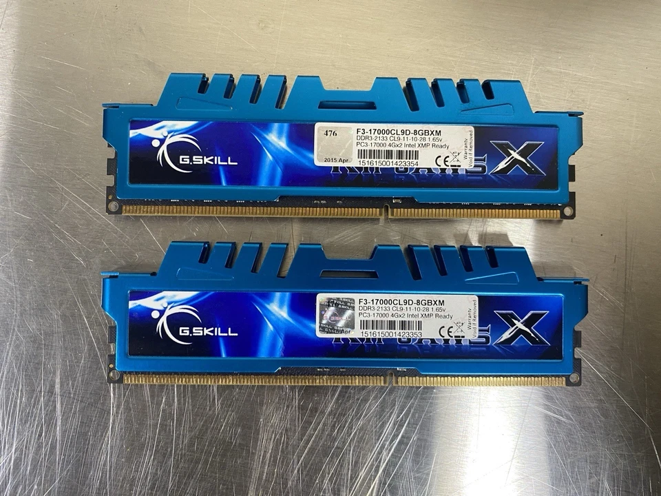 G.Skill PC3-17000 8 GB DIMM 2133 MHz DDR3 SDRAM Memory (F3-17000CL9D-8GBXM) - Image 1 of 1