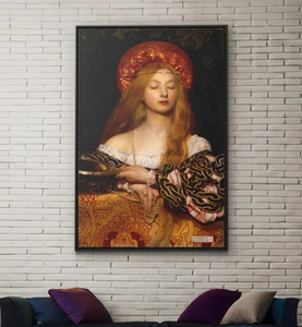 Vanity 1907 by Frank Cadogan Cowper Canvas/Poster Wall Art - Picture 1 of 19