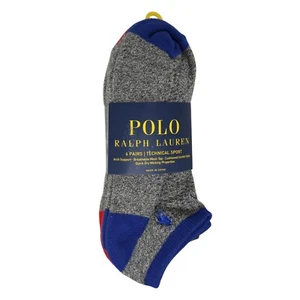 Polo Ralph Lauren Technical Sport Low Cut Socks 6 Pairs - Picture 1 of 2